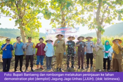 Pemkab Bantaeng dan Unhas Lakukan Penanaman Benih Jagung Jago Unhas