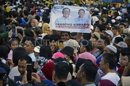 Jalan Sehat Satu Putaran Prabowo-Gibran di Makassar