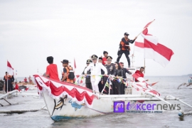 Konvoi Laut Nelayan Bantaeng Sambut HUT ke-80 Kemerdekaan RI dengan Semarak