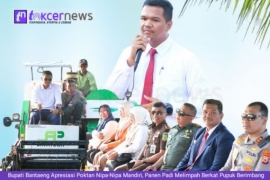 Bupati Bantaeng Apresiasi Poktan Nipa-Nipa Mandiri, Panen Padi Melimpah Berkat Pupuk Berimbang